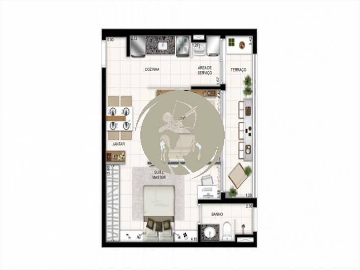 Apartamento à venda com 1 quarto, 50m² - Foto 13